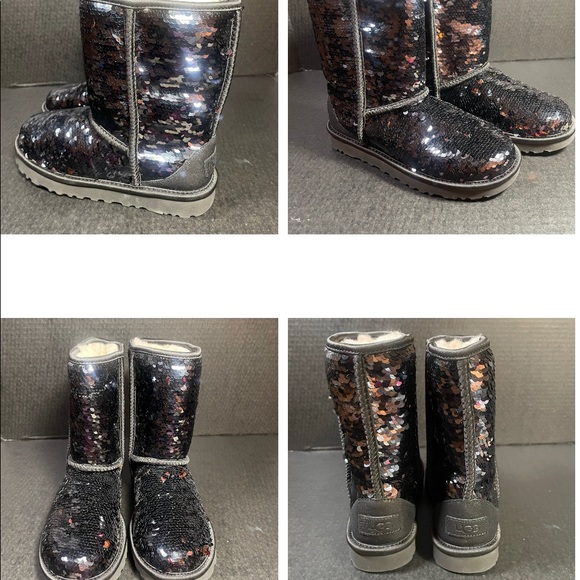BNWOB UGG BLACK SHIFTING SEQUINS BOOT 6M PRICE FIRM!! - Picture 13 of 13